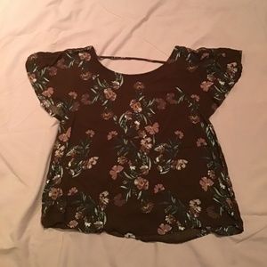 Floral crop top